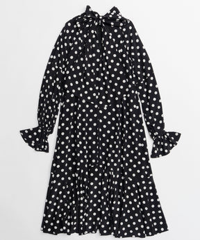 【26SPRING PRE-ORDER】2WAY Sleeve Dot One-Piece