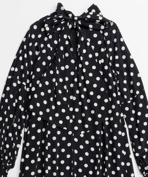 【26SPRING PRE-ORDER】2WAY Sleeve Dot One-Piece