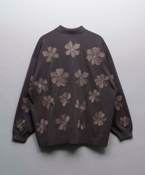 【24AW PRE-ORDER】Prime-Over Flower Embroidery Long Sleeve Knit Shirt