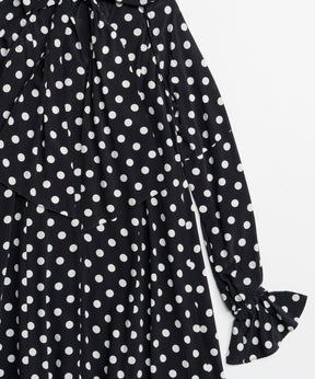【26SPRING PRE-ORDER】2WAY Sleeve Dot One-Piece