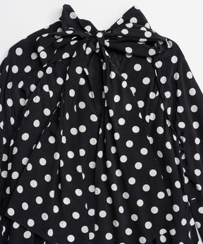 【26SPRING PRE-ORDER】2WAY Sleeve Dot One-Piece