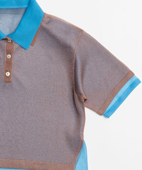 【26SPRING PRE-ORDER】Layered Sheer Knit Polo