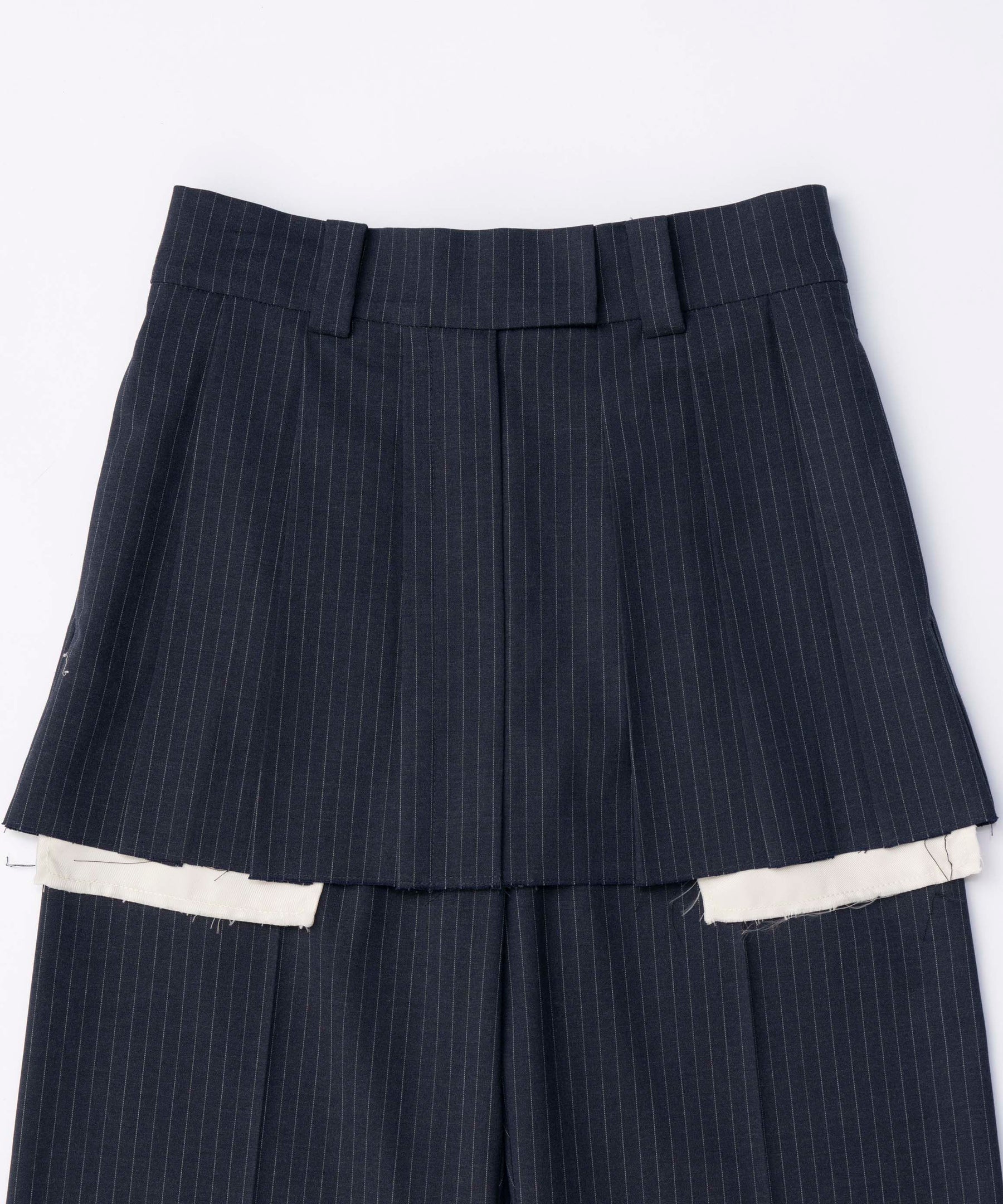 Box Pleated Skirt Pants