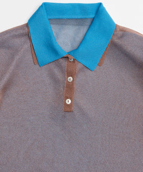 【26SPRING PRE-ORDER】Layered Sheer Knit Polo
