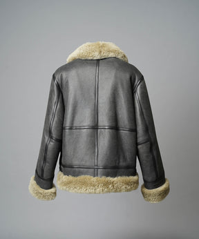 [25AW PRE-ORDER] B-3 Fake Mouton Jacket