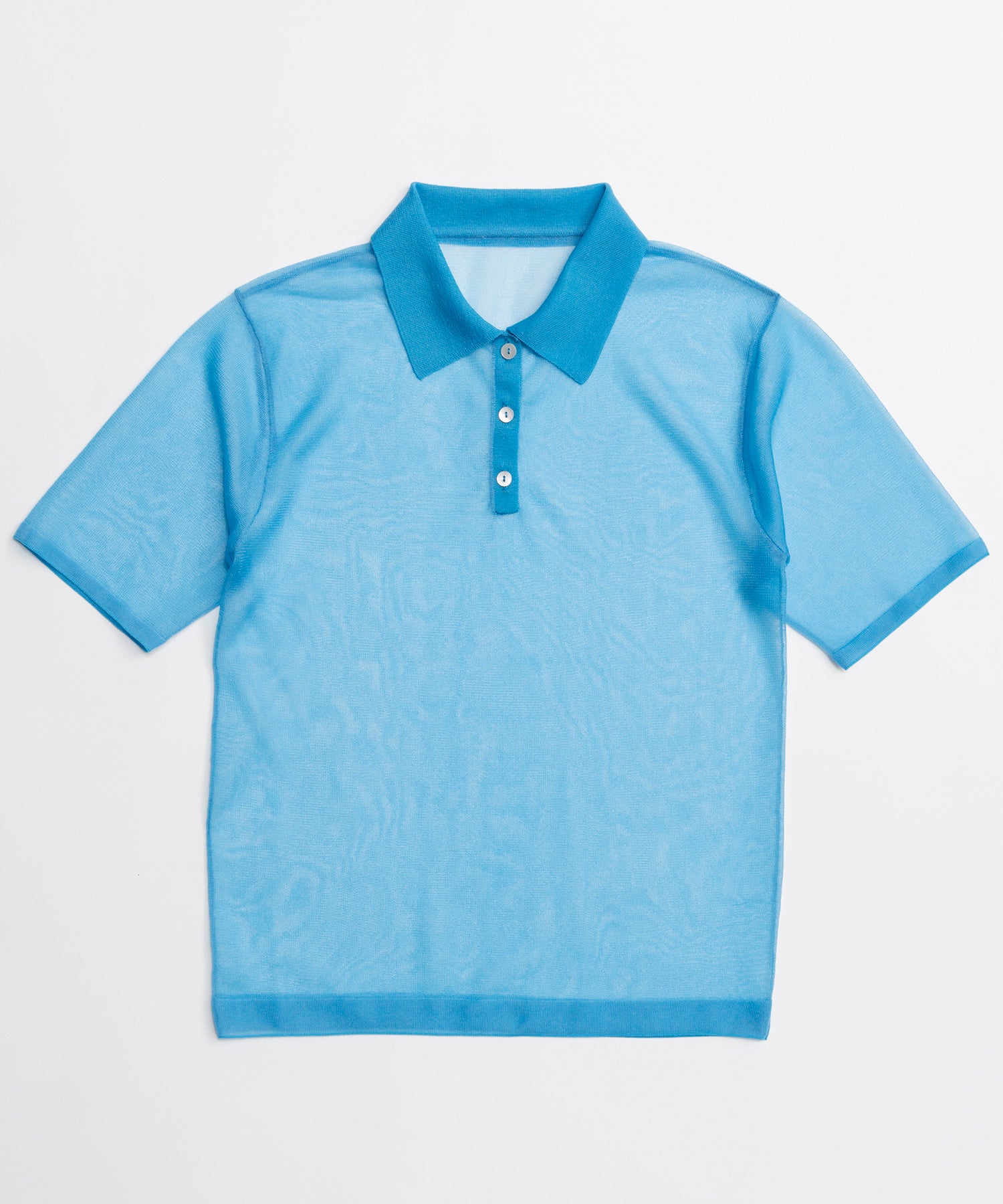 【26SPRING PRE-ORDER】Layered Sheer Knit Polo