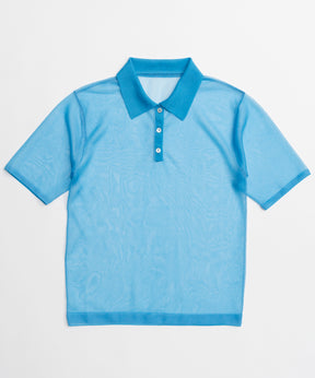 【26SPRING PRE-ORDER】Layered Sheer Knit Polo
