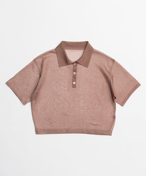 【26SPRING PRE-ORDER】Layered Sheer Knit Polo
