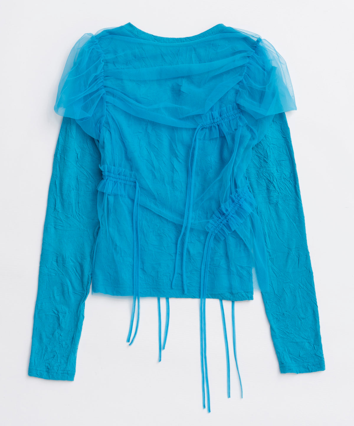 Shirring Mini Puff Sleeve Tops