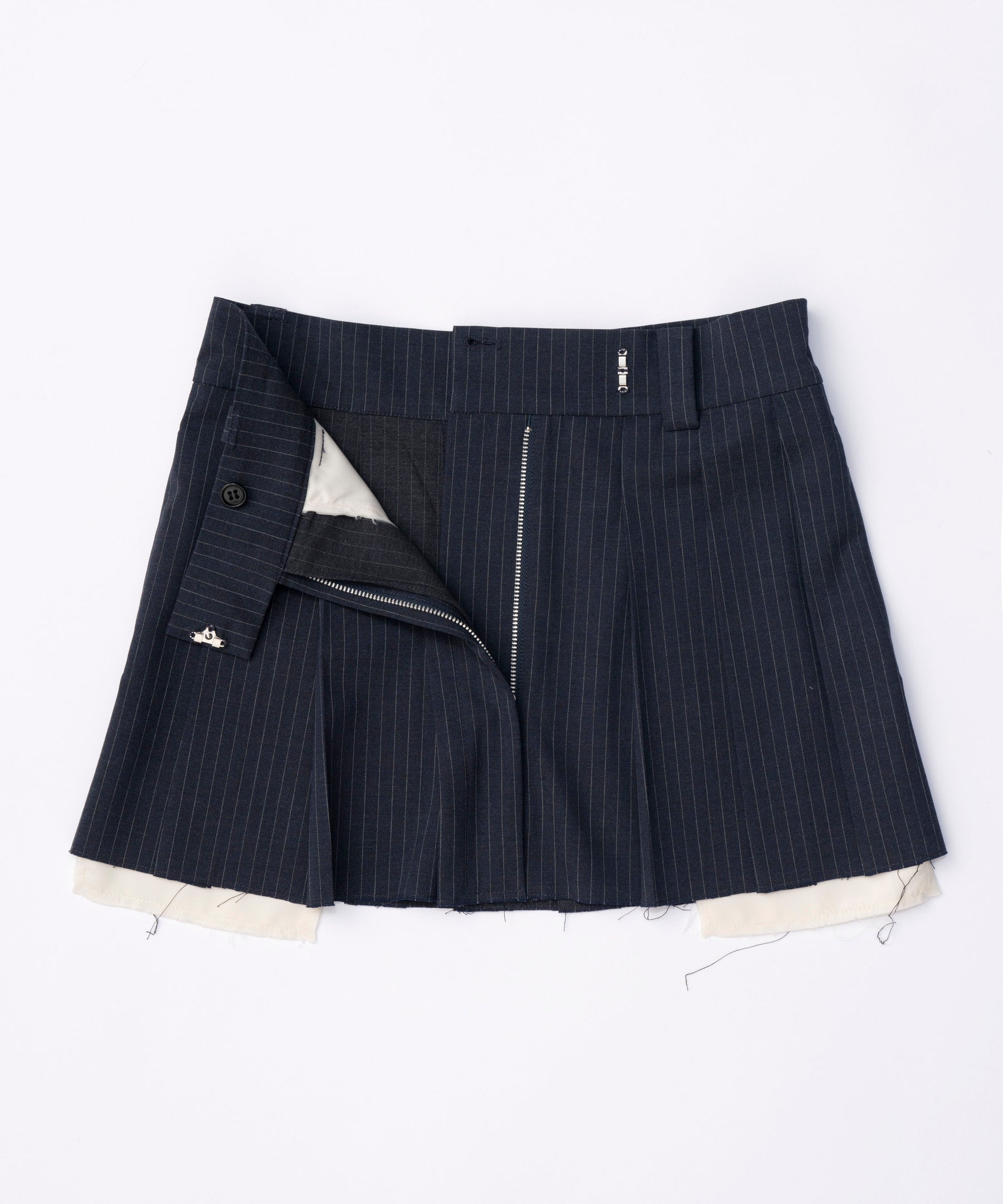 Box Pleated Skirt Pants