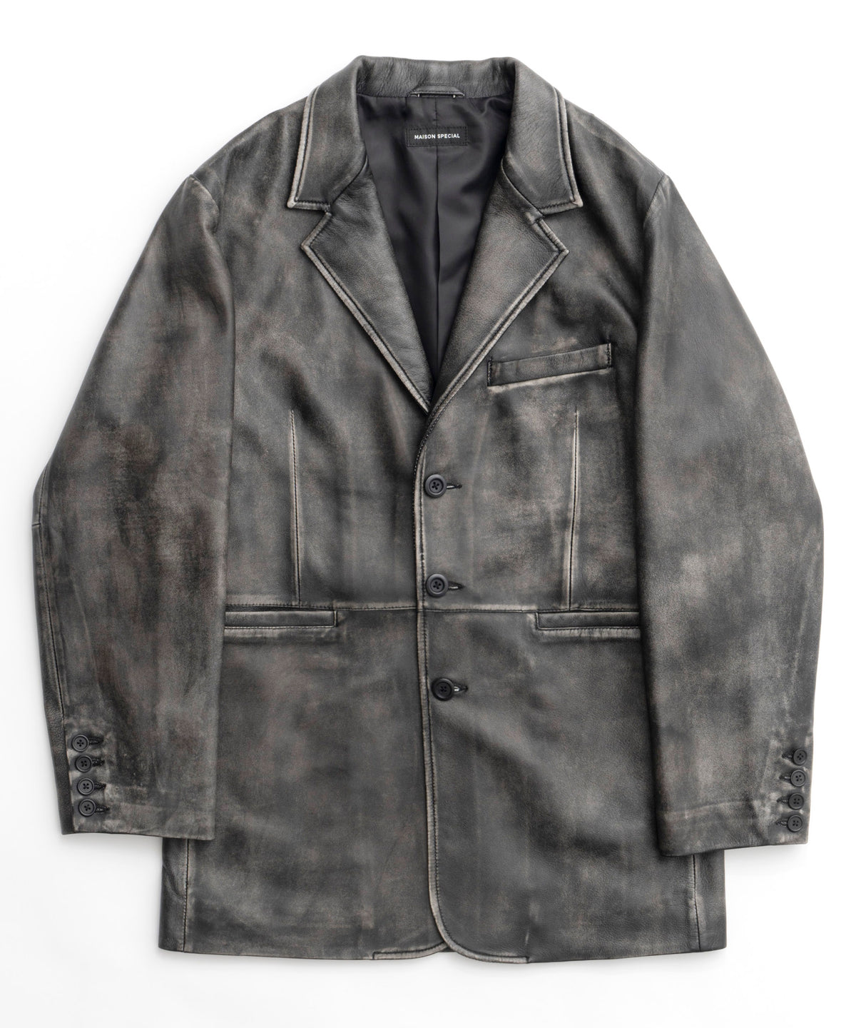 【24AUTUMN PRE-ORDER】Leather Tailored Jacket