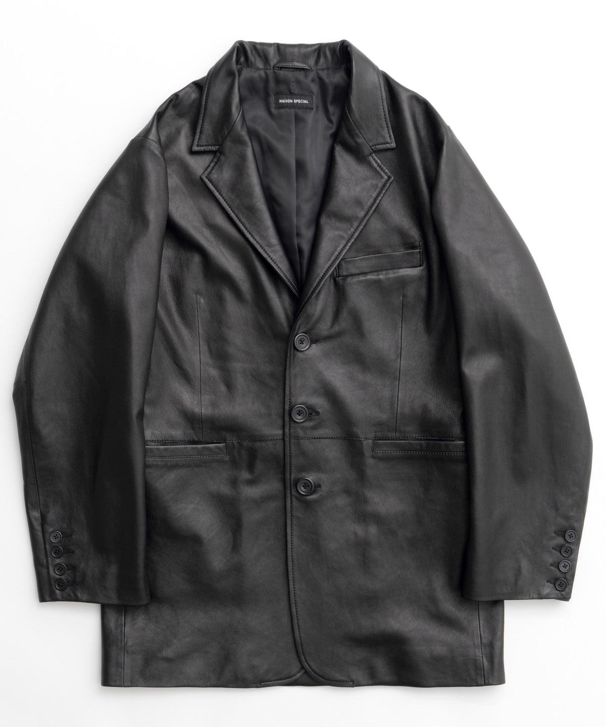 【24AUTUMN PRE-ORDER】Leather Tailored Jacket
