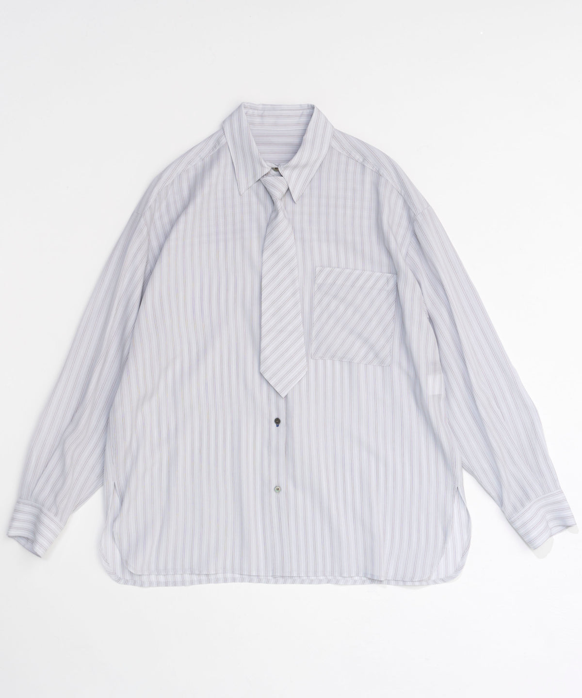 【24AUTUMN PRE-ORDER】Stripe Tie Shirt