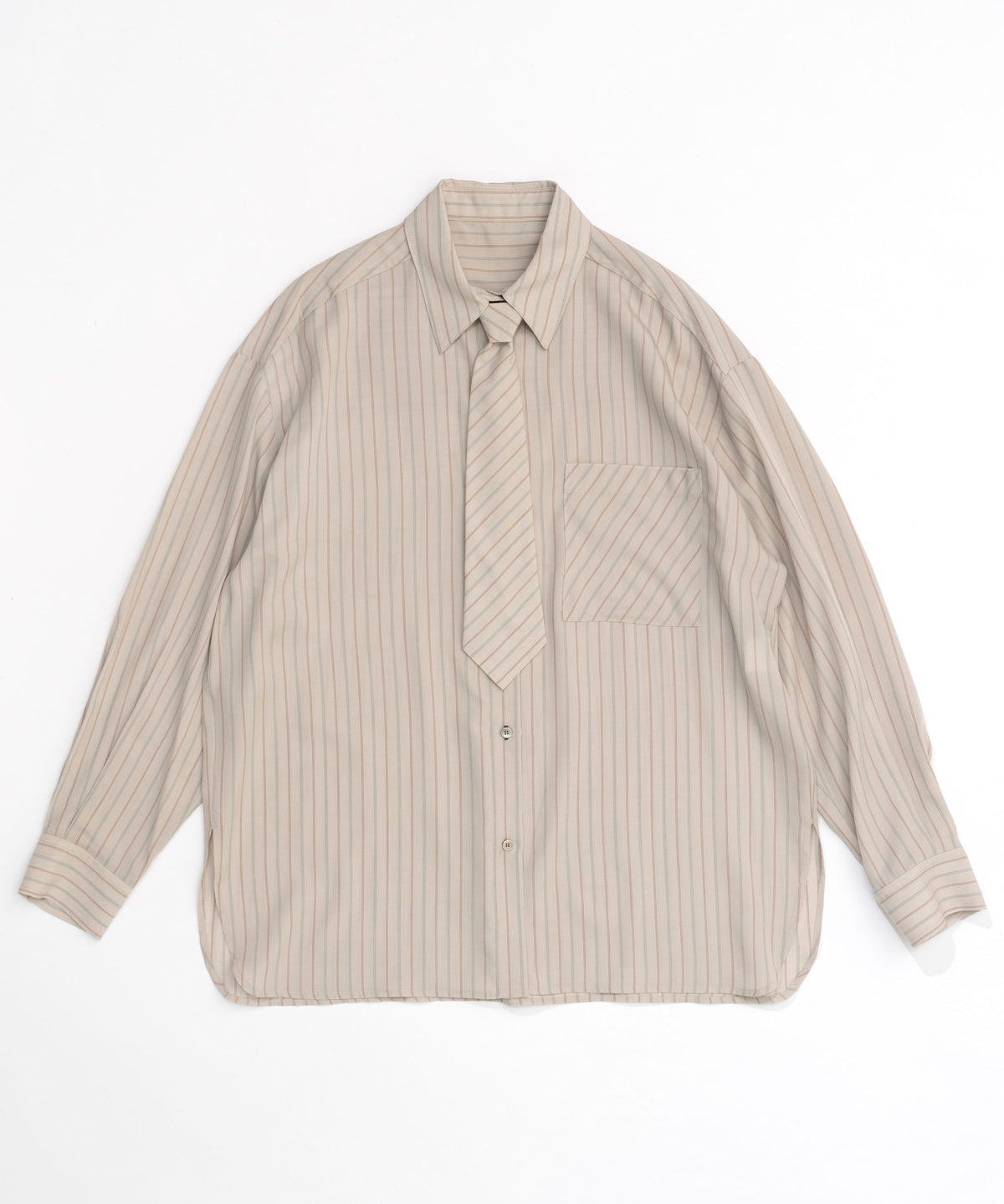 【24AUTUMN PRE-ORDER】Stripe Tie Shirt