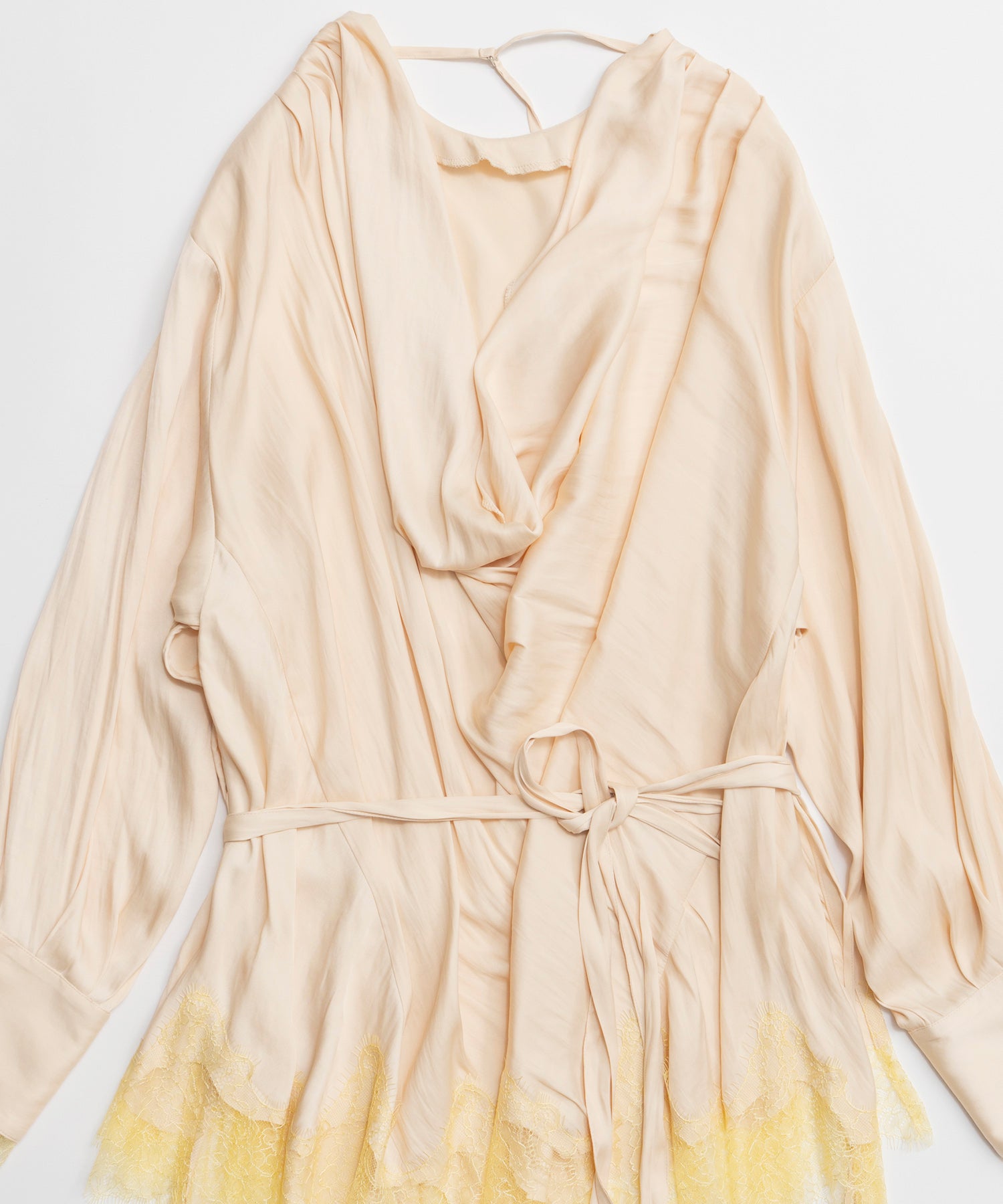 【26SPRING PRE-ORDER】Lace Combo Drape Shirt