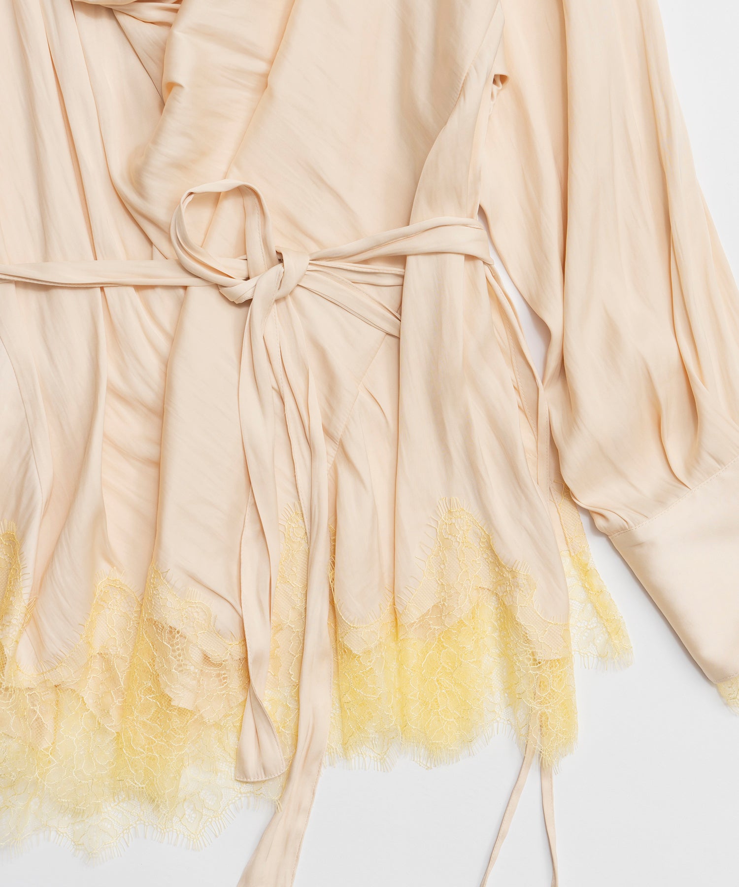 【26SPRING PRE-ORDER】Lace Combo Drape Shirt