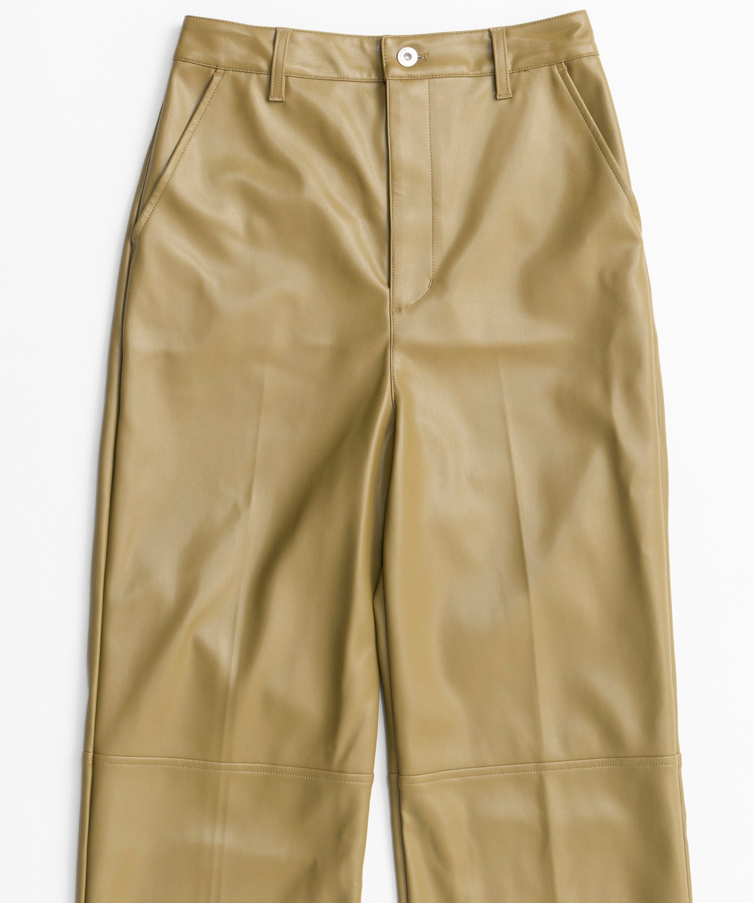 【26AUTUMN PRE-ORDER】Straight Vegan Leather Pants