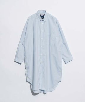 【Italian Dead Stock Fabric】Prime-Over Maxi Shirt Coat