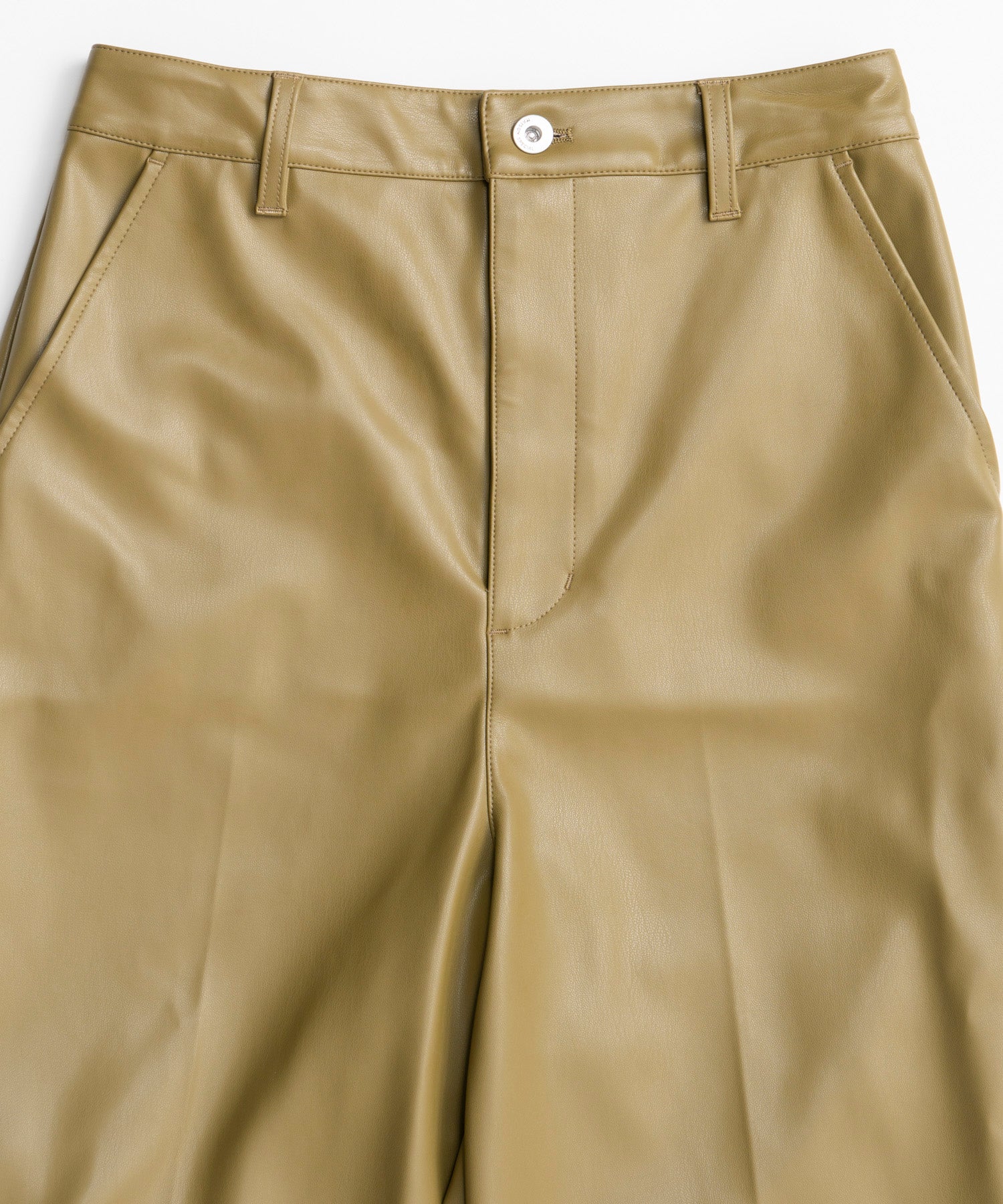 【26AUTUMN PRE-ORDER】Straight Vegan Leather Pants