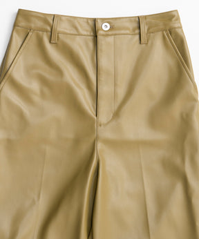 【26AUTUMN PRE-ORDER】Straight Vegan Leather Pants