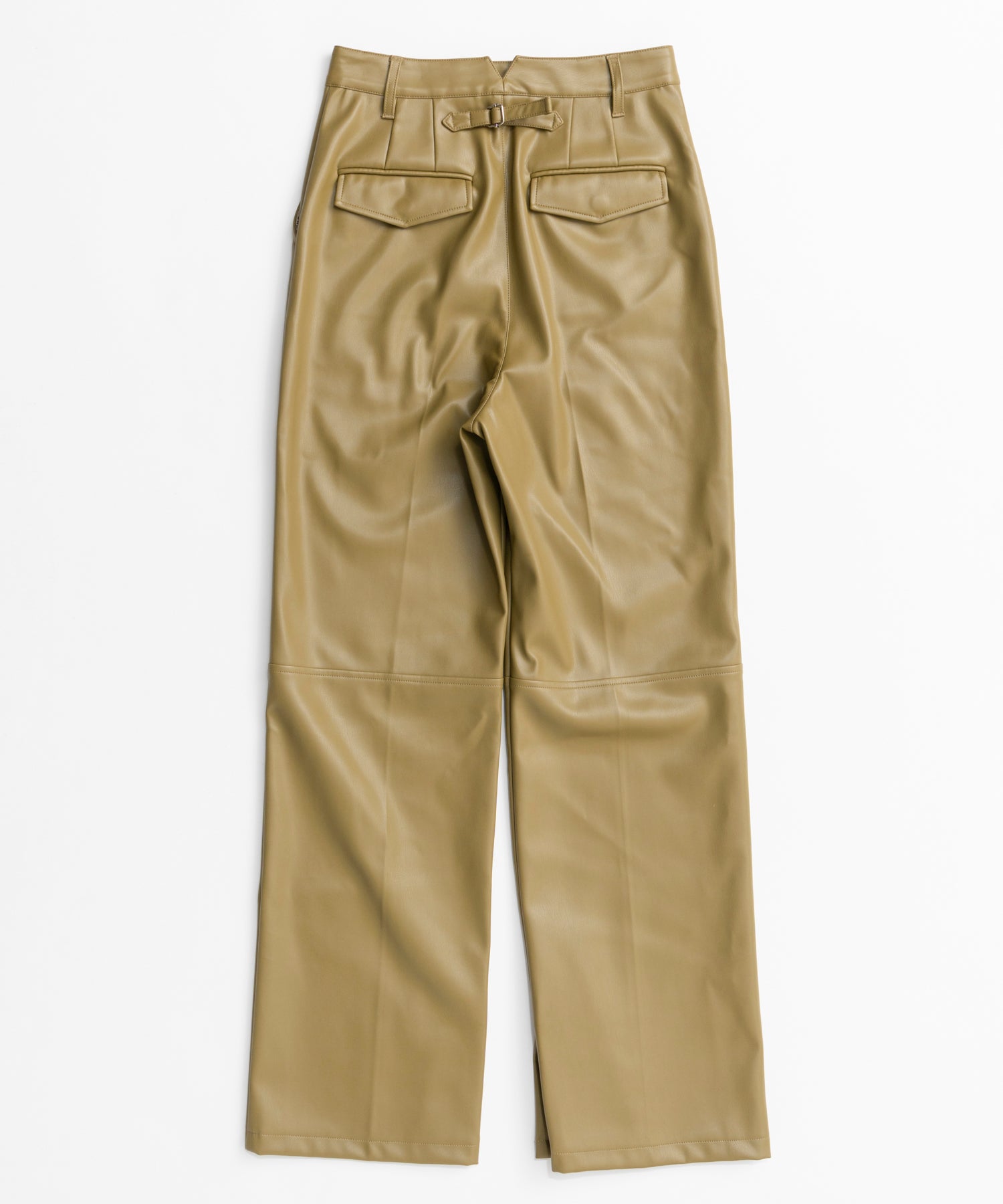 【26AUTUMN PRE-ORDER】Straight Vegan Leather Pants