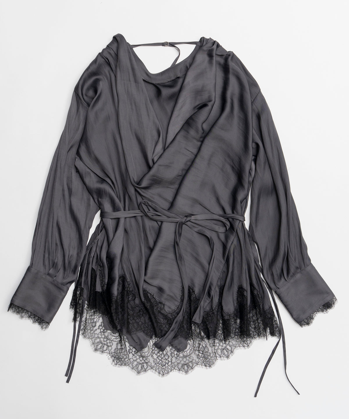 【26SPRING PRE-ORDER】Lace Combo Drape Shirt