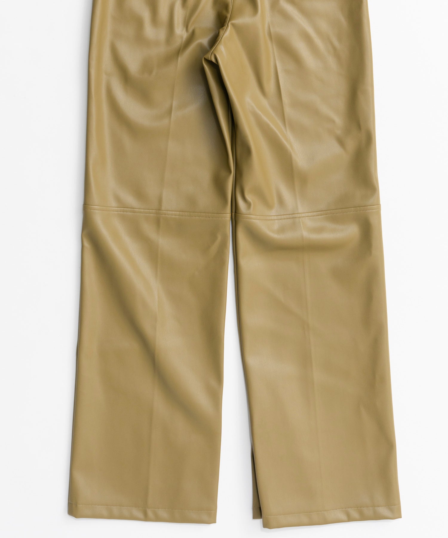 【26AUTUMN PRE-ORDER】Straight Vegan Leather Pants