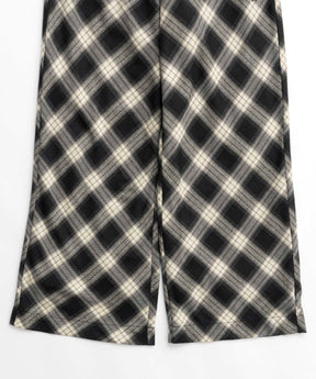 [24Autumn PRE-ORDER] Random Checkered Easy Wide Pants