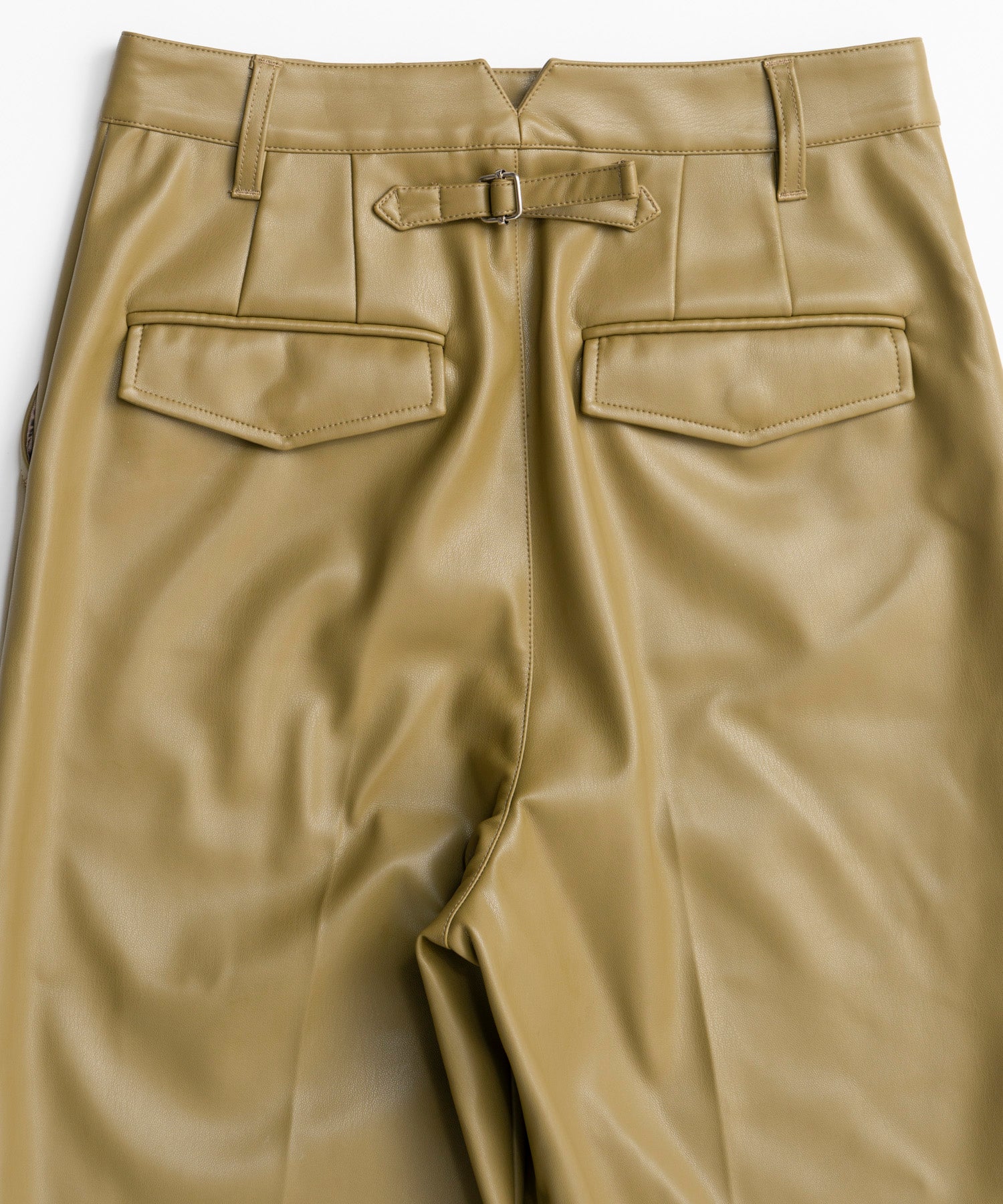 【26AUTUMN PRE-ORDER】Straight Vegan Leather Pants