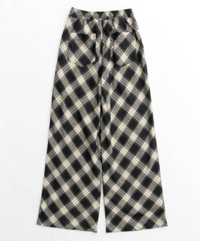 [24Autumn PRE-ORDER] Random Checkered Easy Wide Pants