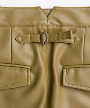 【26AUTUMN PRE-ORDER】Straight Vegan Leather Pants