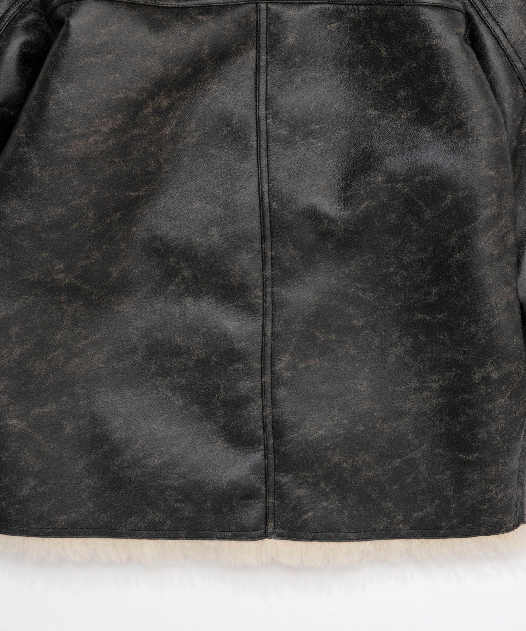 [24winter Pre-Order] Vegan Leather Mouton Blouson