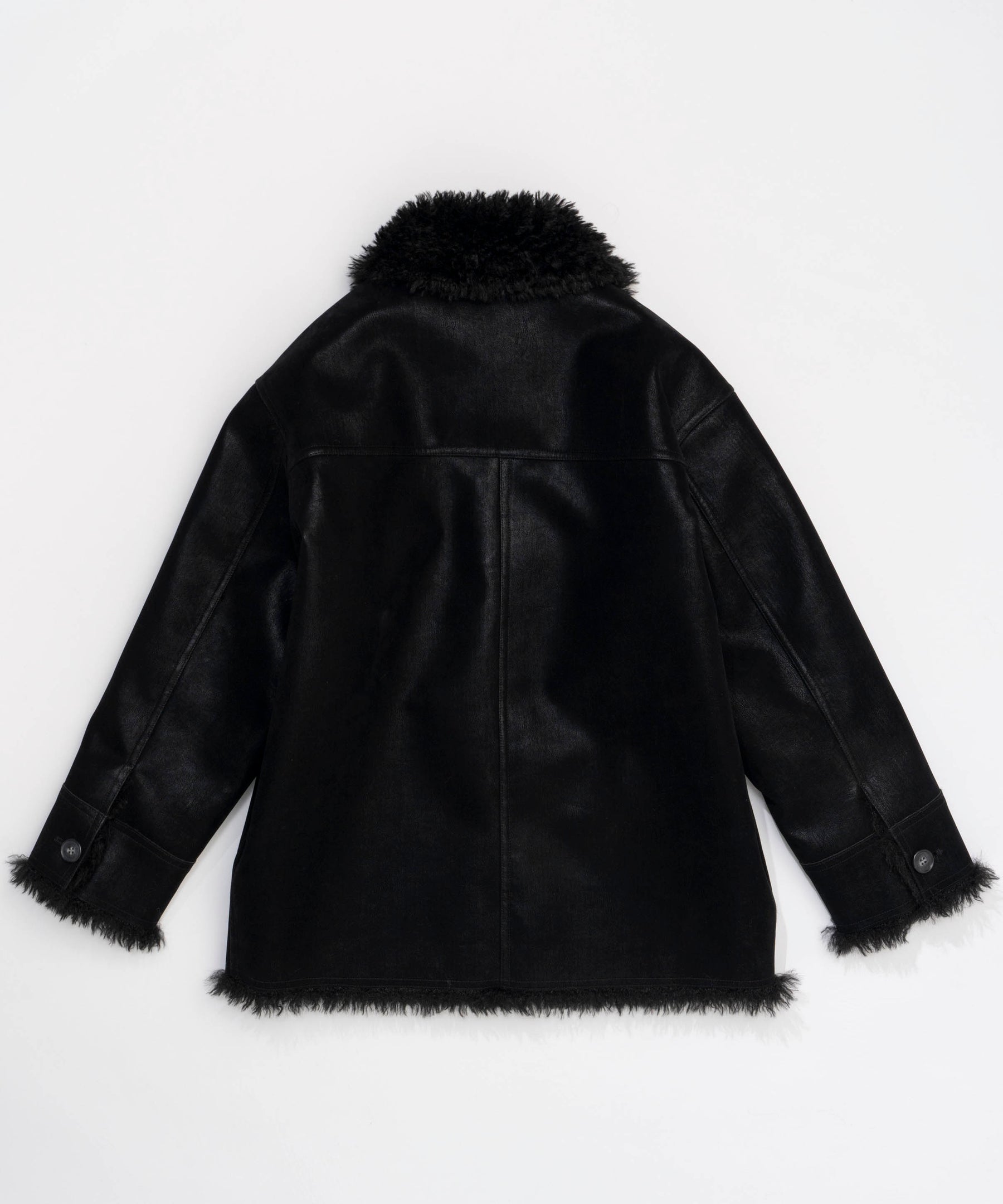 [24winter Pre-Order] Vegan Leather Mouton Blouson