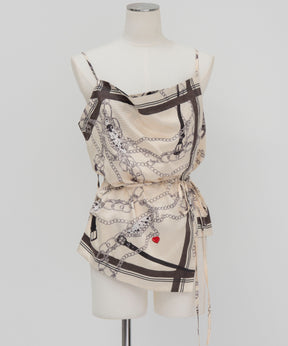 [2026Summer PRE-ORDER] Chain-Pattern Scarf TOPS