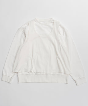 [26SPRING PRE-ORDER] Layered Jersey Sweat Top