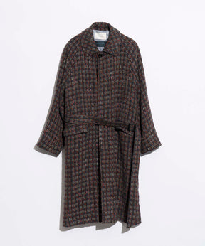 [Italian Dead Stock Fabric] Dress-Over Balmacaan Coat