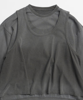 [26SPRING PRE-ORDER] Layered Jersey Sweat Top