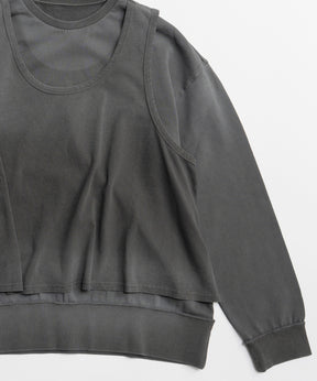 [26SPRING PRE-ORDER] Layered Jersey Sweat Top
