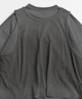 [26SPRING PRE-ORDER] Layered Jersey Sweat Top