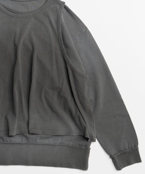[26SPRING PRE-ORDER] Layered Jersey Sweat Top