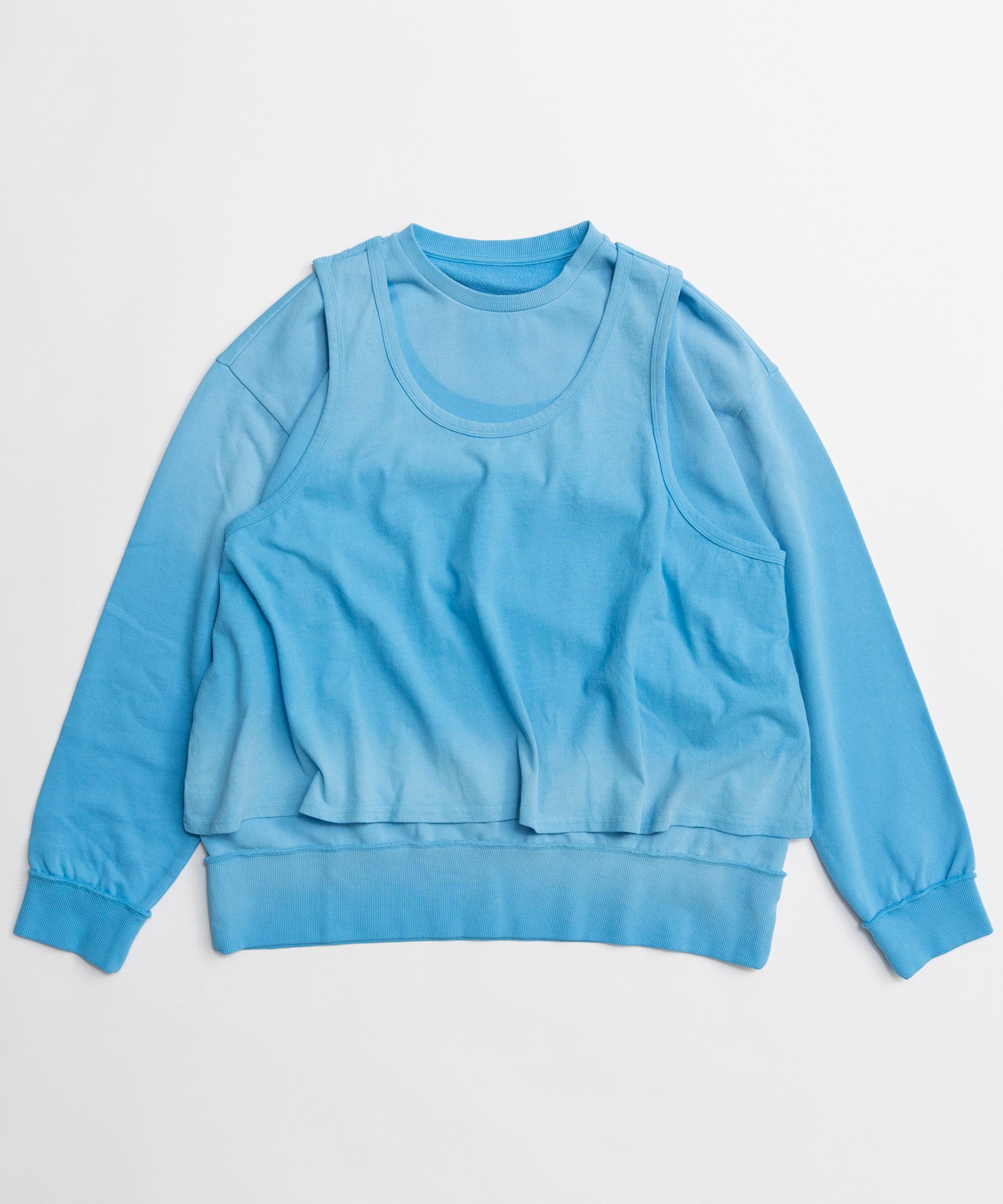[26SPRING PRE-ORDER] Layered Jersey Sweat Top