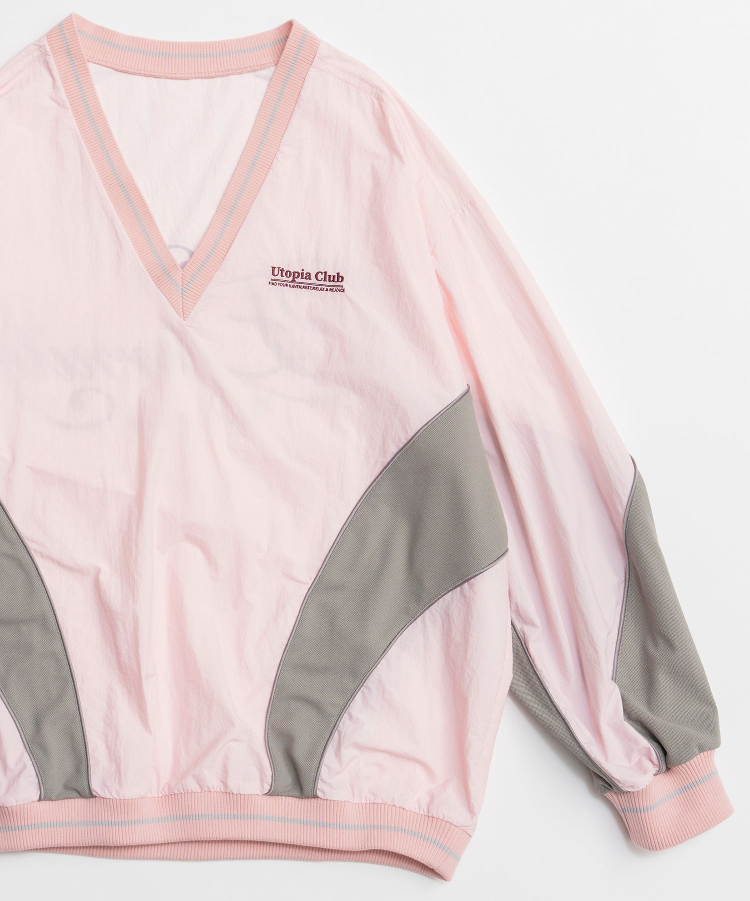 【26SPRING PRE-ORDER】Striped Print V-Neck Tops