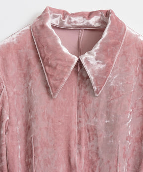 【26AUTUMN PRE-ORDER】Velour Polo Shirt