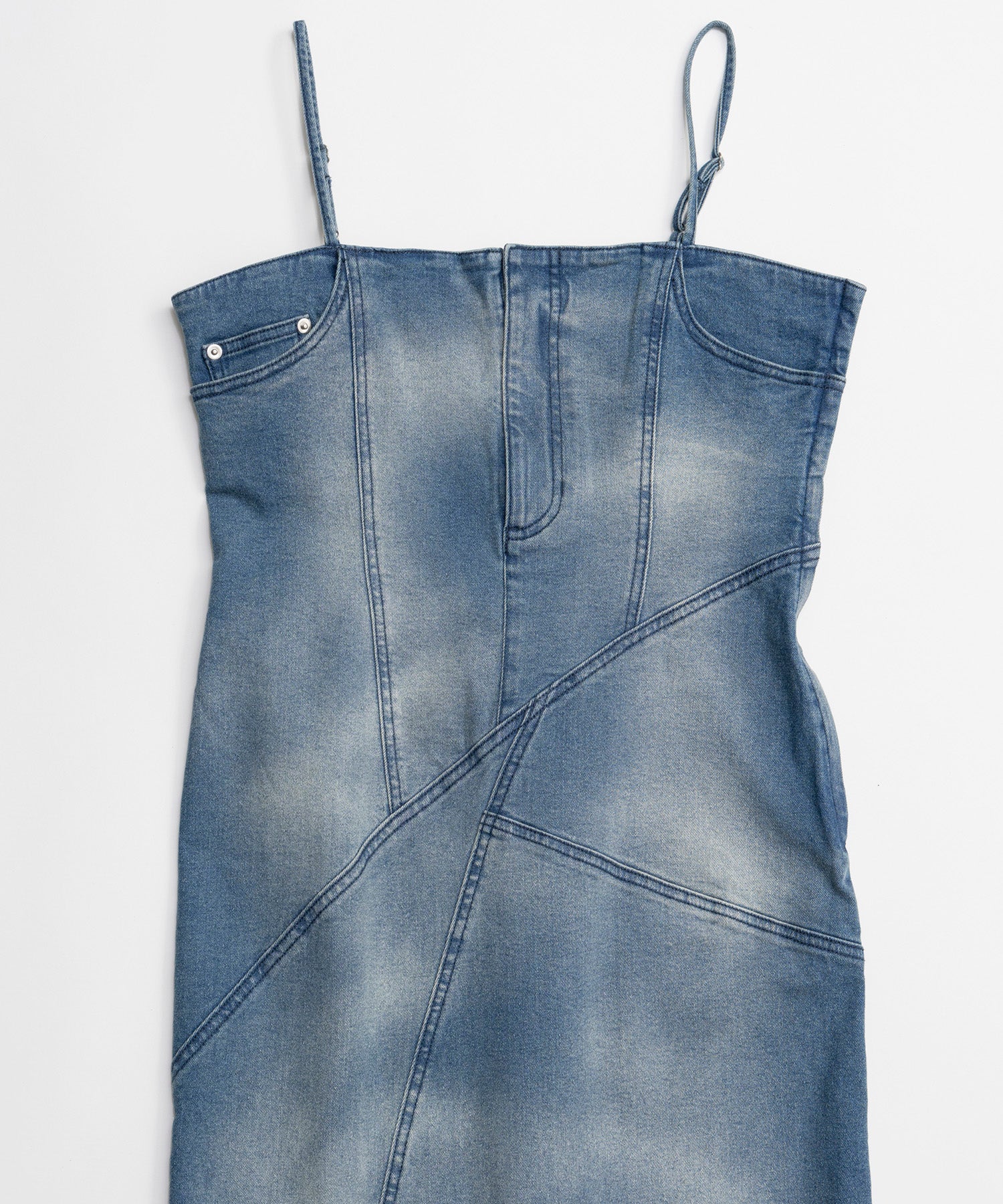 [26SPRING PRE-ORDER] 프릴 데님 드레스