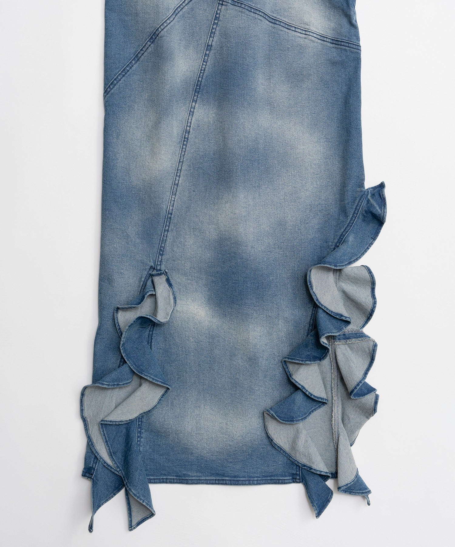 [26SPRING PRE-ORDER] 프릴 데님 드레스