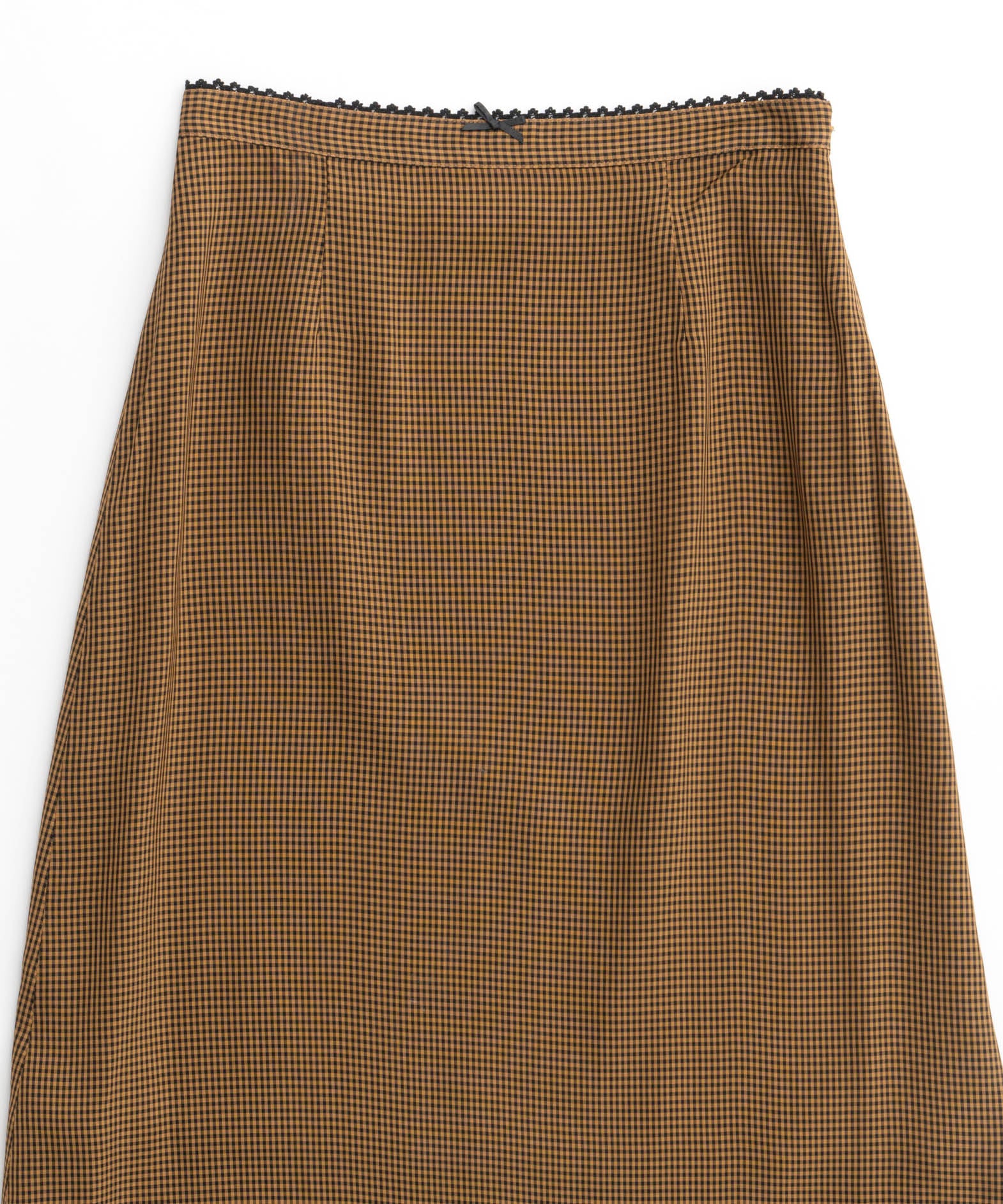 【24AUTUMN PRE-ORDER】Gingham Checkered Maxi Skirt
