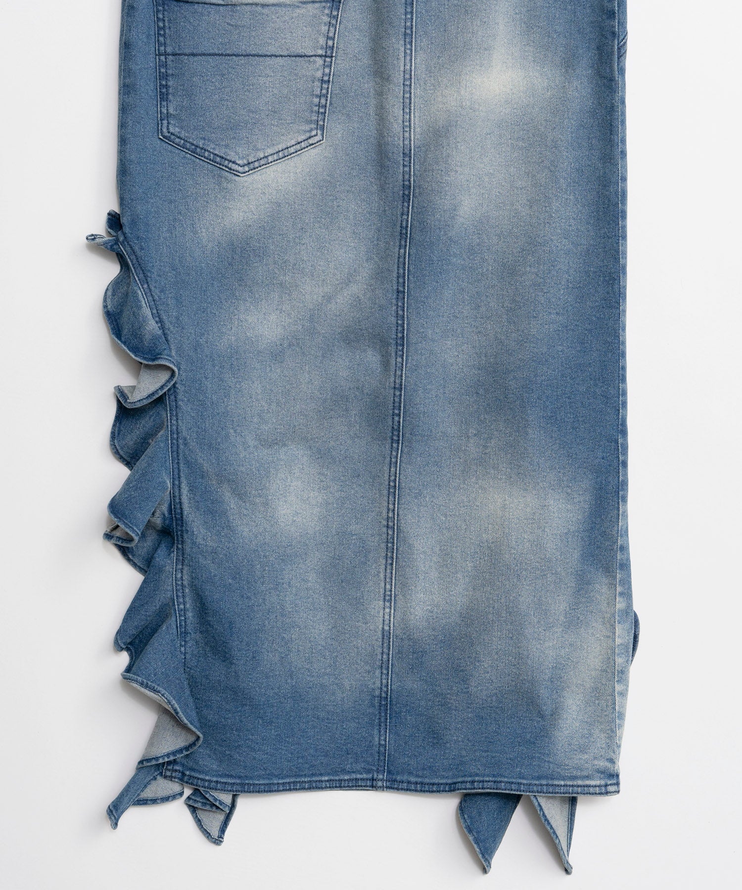 [26SPRING PRE-ORDER] 프릴 데님 드레스