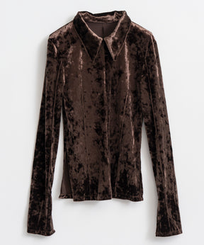 【26AUTUMN PRE-ORDER】Velour Polo Shirt