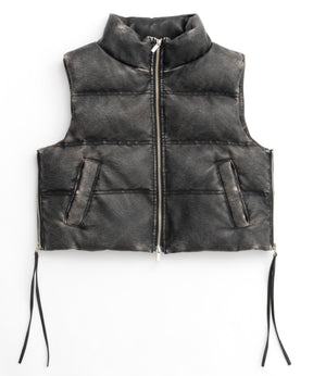 Multi Fabric Puffer Vest