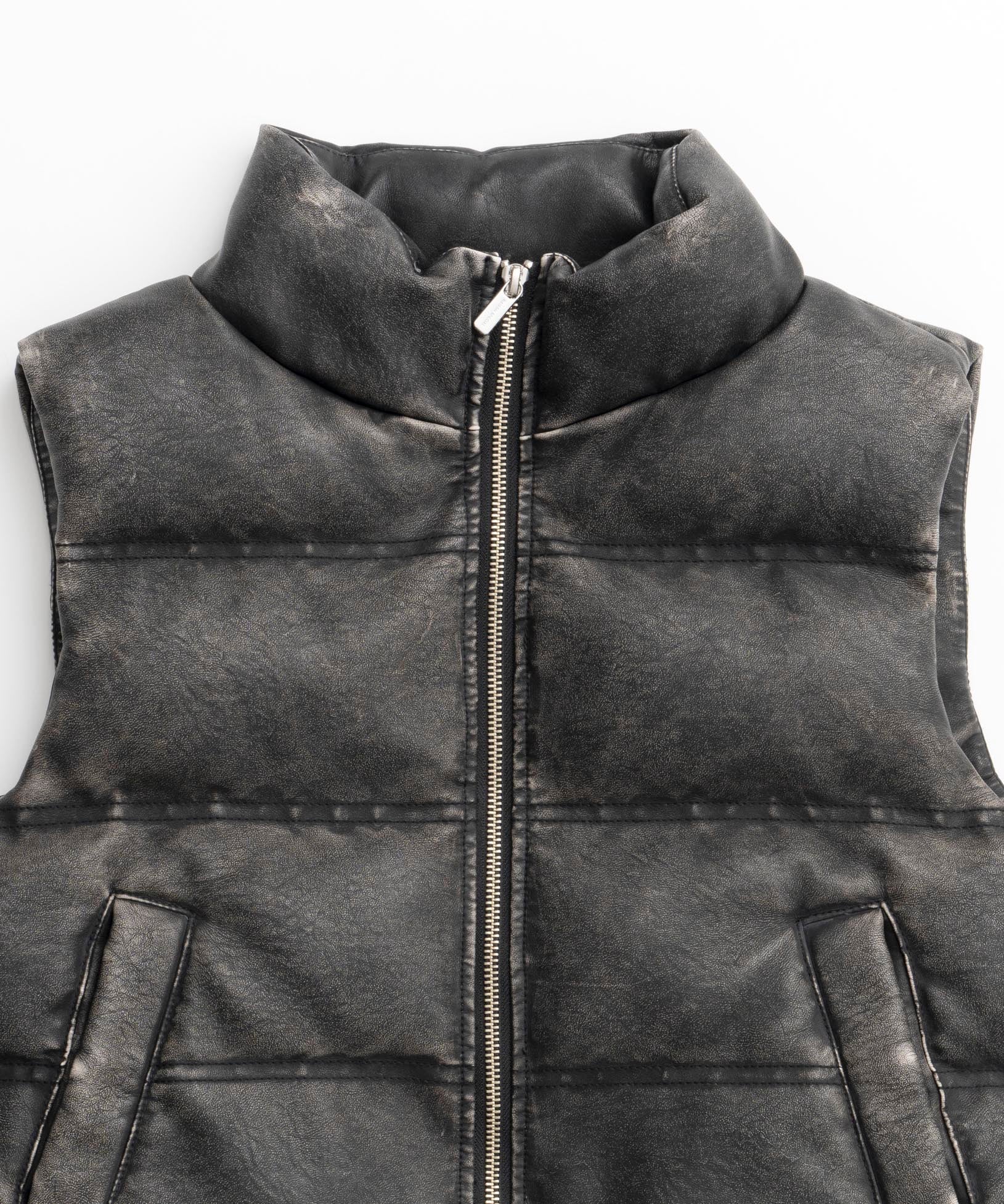 Multi Fabric Puffer Vest